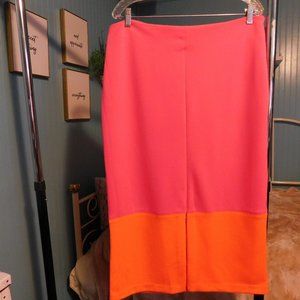 pink/orange skirt